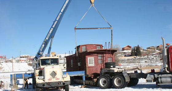 1923 Caboose arrives at MRRM