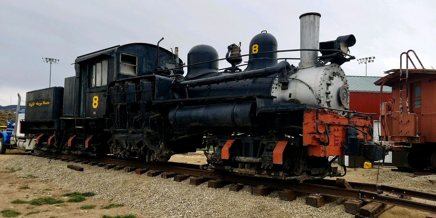 1922 Shay locomotive at Moffat Road Railroad Museum