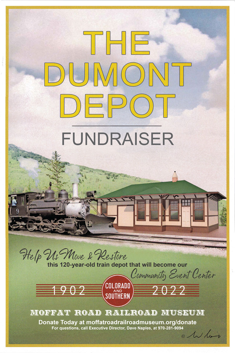 Dumont Depot Fundraiser - help us move and restore this 120-year-old train depot