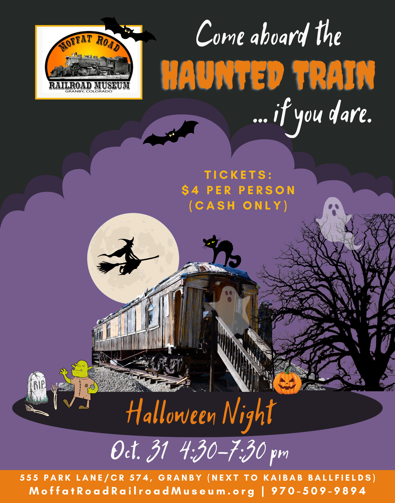 Haunted Train Halloween Event October 31