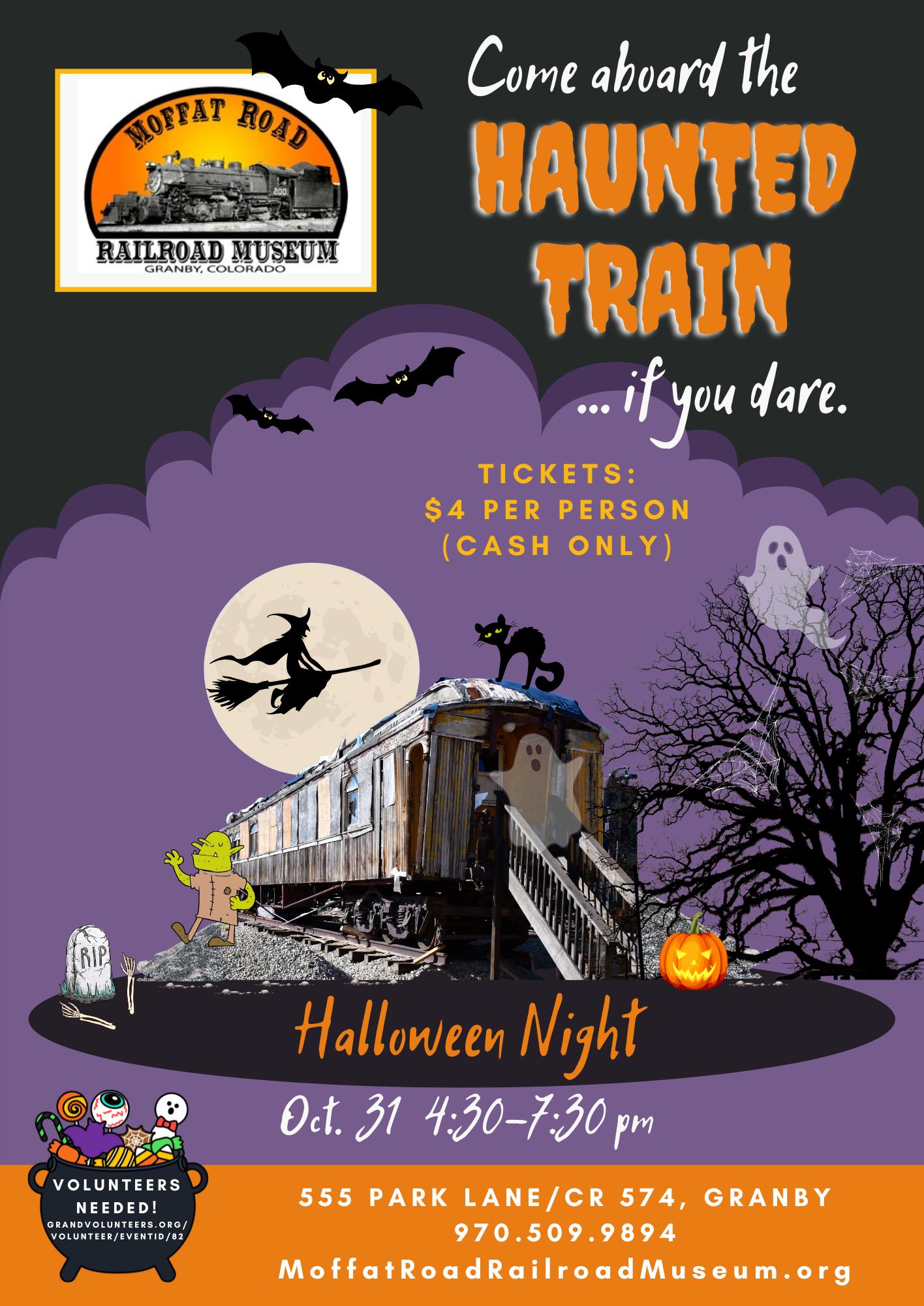 Haunted Train Halloween Event October 31