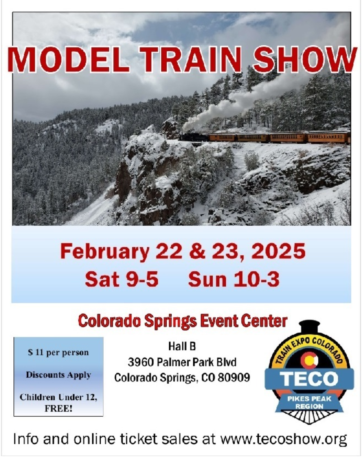 TECO model train show in Colorado Springs February 2025